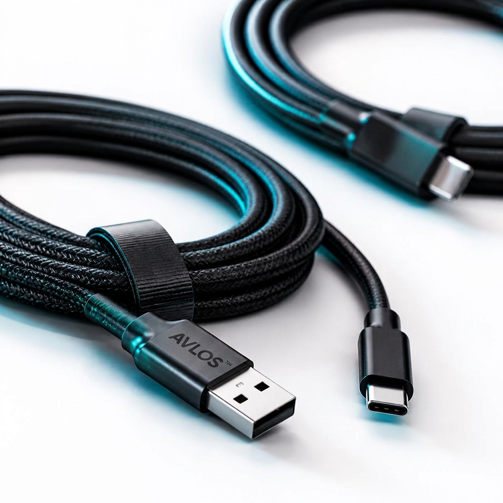 AVLOS braided fast-charging cables